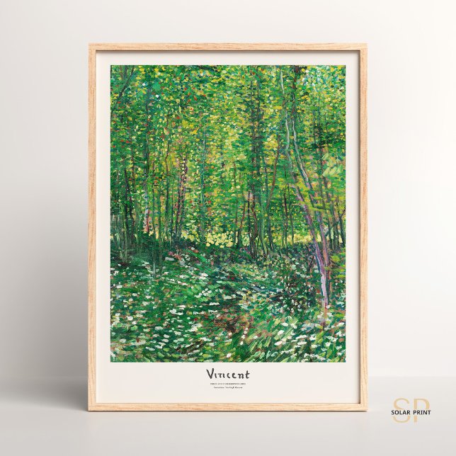 Vincent van Gogh Trees y la impresión de arte bajo (Subido por el creador)