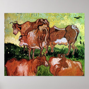 Vincent Van Gogh - Vacas (Según Jordaens) Arte Fin