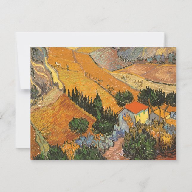 Vincent van Gogh - Valle con labrador (Anverso)