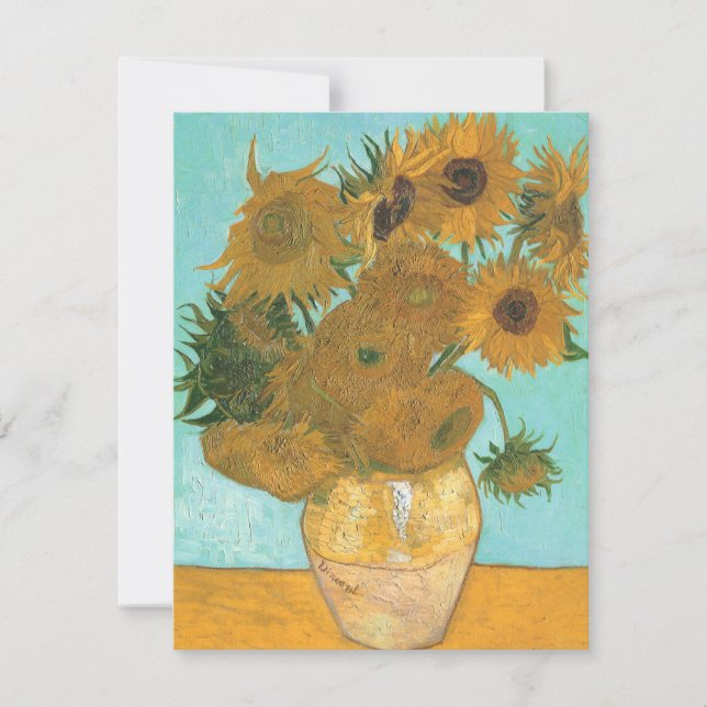 Vincent van Gogh - Vase con doce girasoles (Anverso)