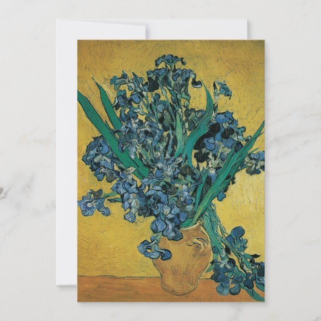 Vincent van Gogh - Vase con fondo amarillo irlandé (Anverso)