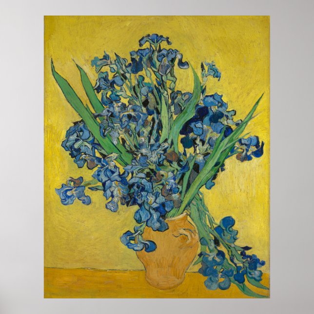 Vincent Van Gogh Vase Con Pintura De Arte Irlandés (Frente)