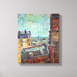 Vincent Van Gogh - Vista de París Puntillismo Arte