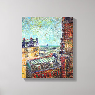 Vincent Van Gogh - Vista de París Puntillismo Arte