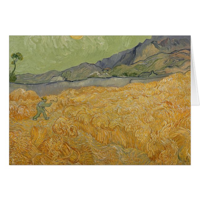 Vincent van Gogh | Wheatfield con Reaper, 1889 (Anverso (Horizontal))