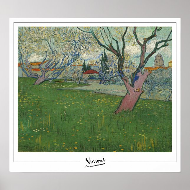 Vincent Van Gogh Zedign cartel de arte #24 (Frente)