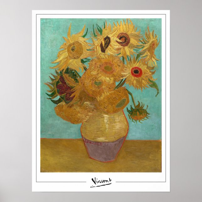 Vincent Van Gogh Zedign cartel de arte # 45-2 (Frente)