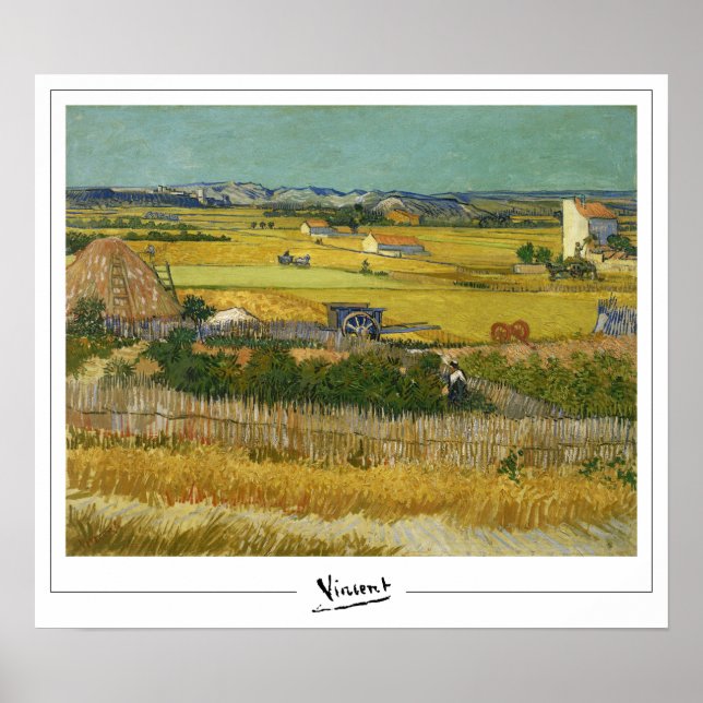 Vincent Van Gogh Zedign Poster de arte #12-2 (Frente)