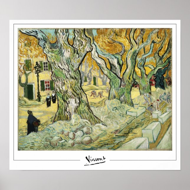 Vincent Van Gogh Zedign Poster de arte #13-2 (Frente)