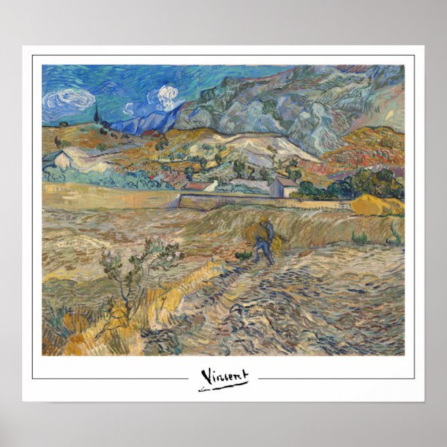Vincent Van Gogh Zedign Poster de arte #26 (Frente)