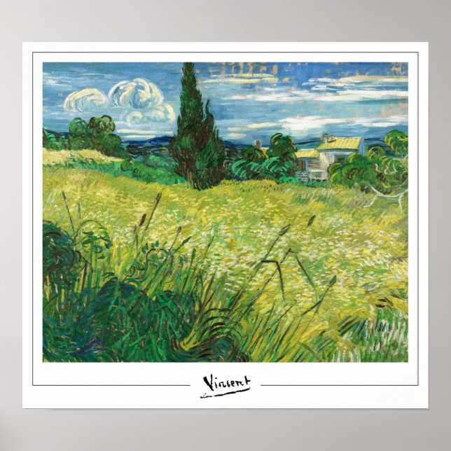 Vincent Van Gogh Zedign Poster de arte #37 (Frente)
