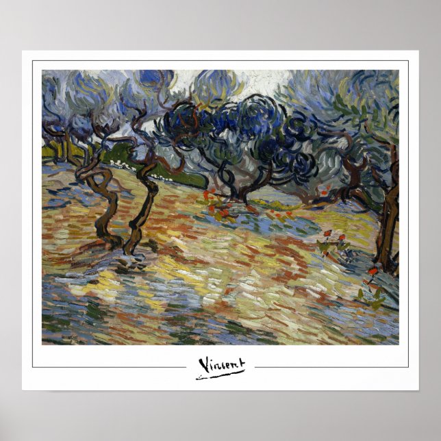 Vincent Van Gogh Zedign Poster de arte #55 (Frente)
