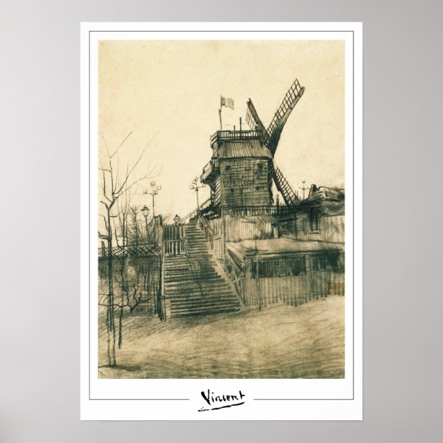 Vincent Van Gogh Zedign Poster de arte #9-2 (Frente)