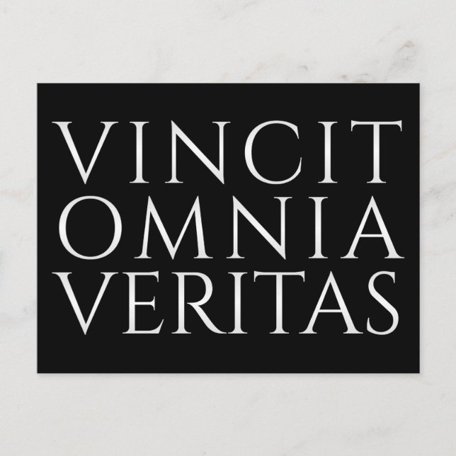VINCIT OMNIA VERITAS - Postales de vacaciones lige (Anverso)