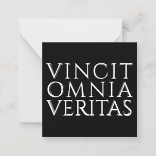 VINCIT OMNIA VERITAS - Tarjeta de nota ligera