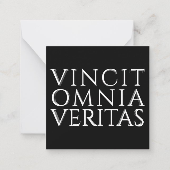 VINCIT OMNIA VERITAS - Tarjeta de nota ligera (Anverso)
