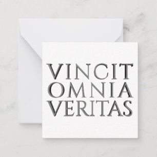 VINCIT OMNIA VERITAS - Tarjeta de nota ligera