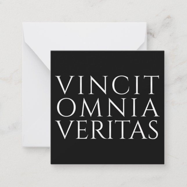 VINCIT OMNIA VERITAS - Tarjeta de nota ligera (Anverso)