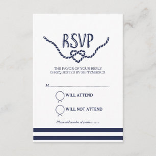 Vinculación de la caligrafía de Knot RSVP