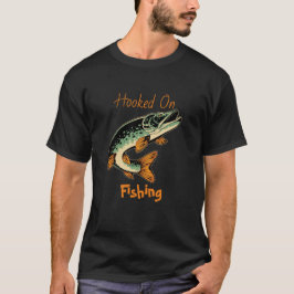 Vinculado a la camiseta de pesca para los hombres