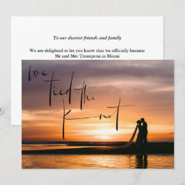 Vinculamos la Invitación de Elopement Knot Photo