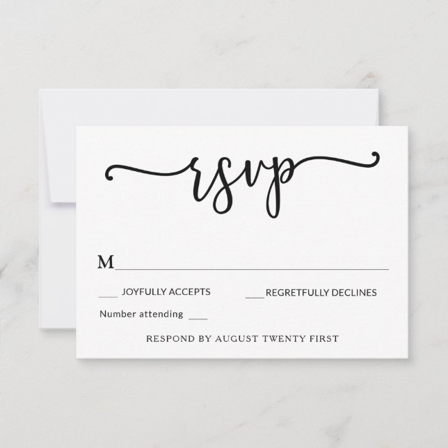 Vinculamos la tarjeta de gabinete Knot RSVP (Anverso)