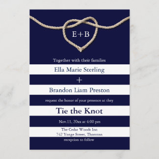 Vinculando la invitación a la boda de la Marina Kn