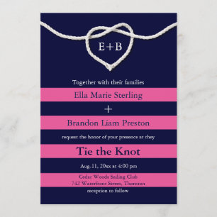 Vinculando la invitación a la boda de la Marina y