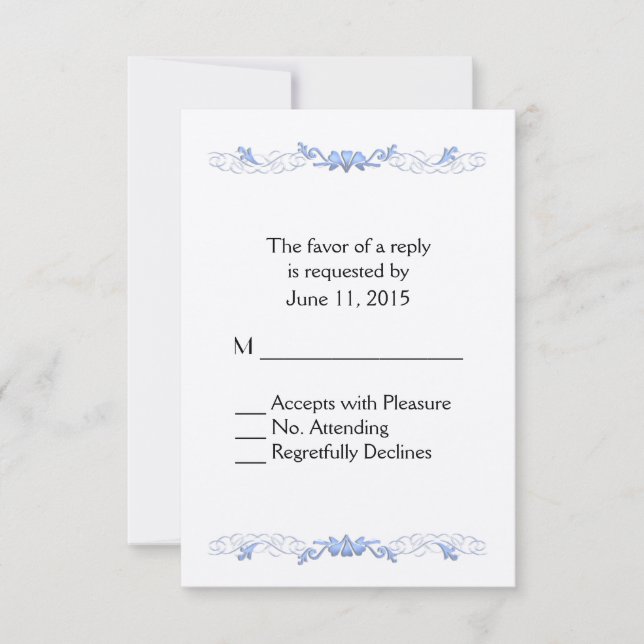 Vine azul RSVP (Anverso)