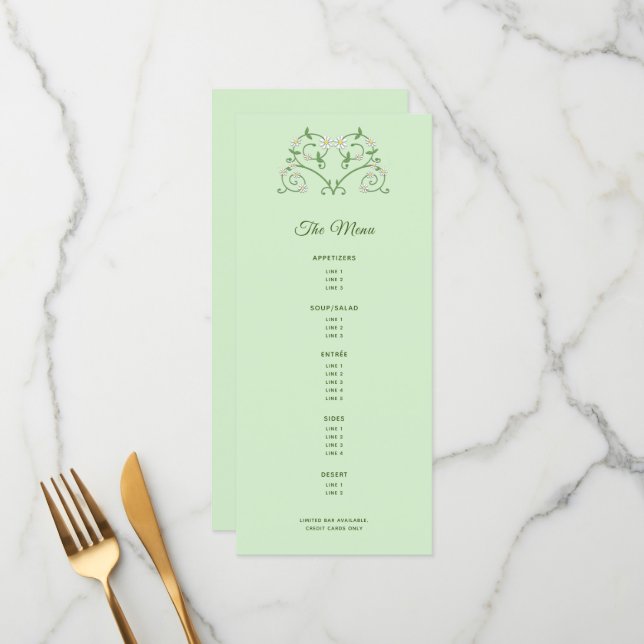 Vine Heart on Mint Multi-Course Menu (Anverso/Reverso In Situ)