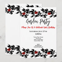 VINE TOMATO GARDEN FIESTA FELIZ INVITACIÓN DE CUMP