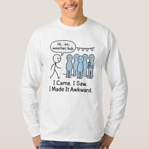 Vine Y Vi Que Lo Hizo Una Camiseta Incómoda - Grac
