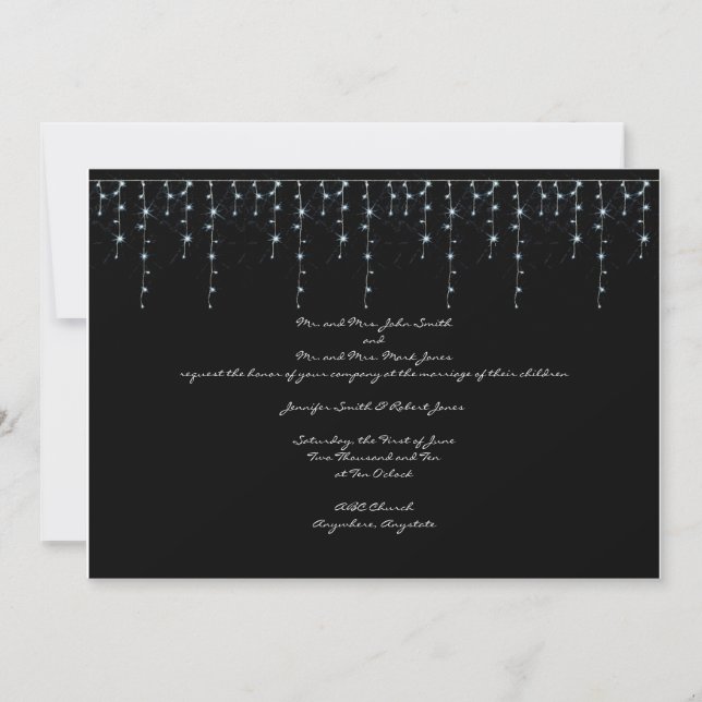 Viñedo de Medianoche: Invitación a la boda de las  (Anverso)
