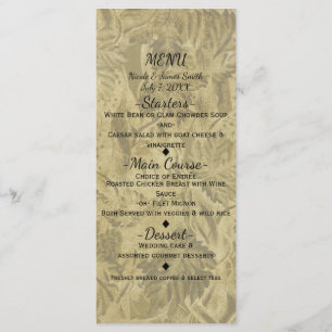 Viñedo de Uvas Menú de Boda Elegante Nupcial