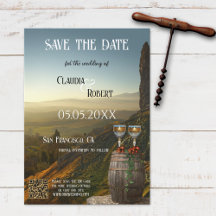 Viñedo moderno o bodega QR Guardar la tarjeta de f