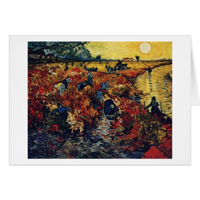 Viñedo Rojo, Van Gogh, 1888 (Anverso (Horizontal))