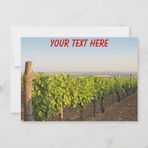 Viñedos Tokaj personalizables, tarjeta de Hungría