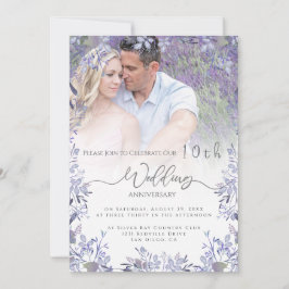 Viñeta aniversario de Floral Invitación a la foto