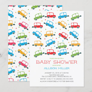Viñeta brillante Oh niño Invitación Baby Shower