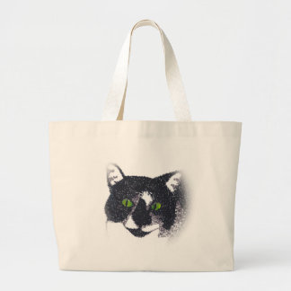Viñeta de bolsas de la cara del gato de Tuxedo