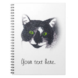 Viñeta de un cuaderno de fotos de gatos de Tuxedo