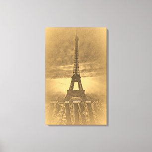 Viñeta Eiffel Torre Paris #1 - Lienzo envuelto