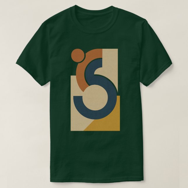 Viñeta formas arte camiseta oscura de los hombres (Diseño del anverso)