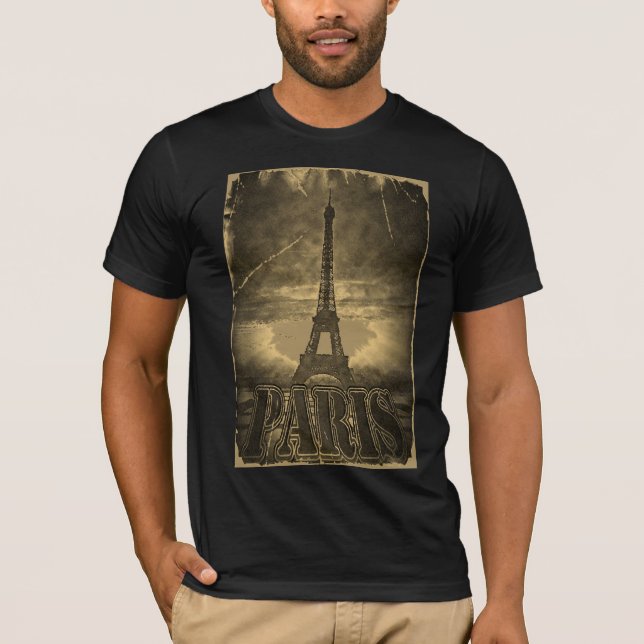 Viñeta Torre Eiffel París #2 - Camiseta (Anverso)