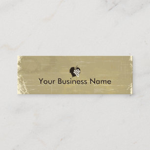 Viñetas de papel de edad Viña Mini tarjeta de visi