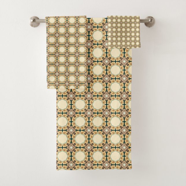 Viñetas florales: Patrón geométrico de intricado (In situ)