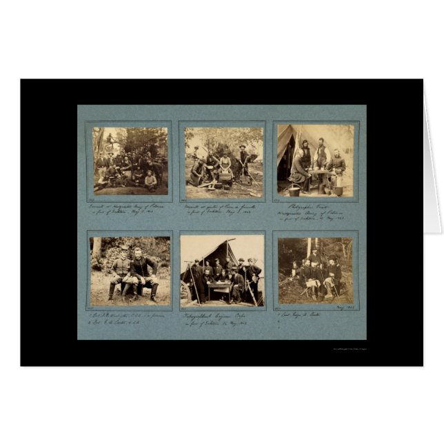Viñetas fotográficas con Custer 1862 (Anverso (Horizontal))