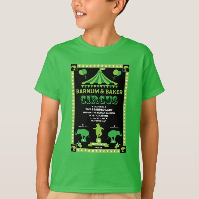 Viñetas originales inspiran la camiseta del circo (Anverso)