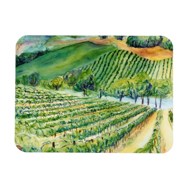 Viñetería de arte de invierno imán pintura (Horizontal)