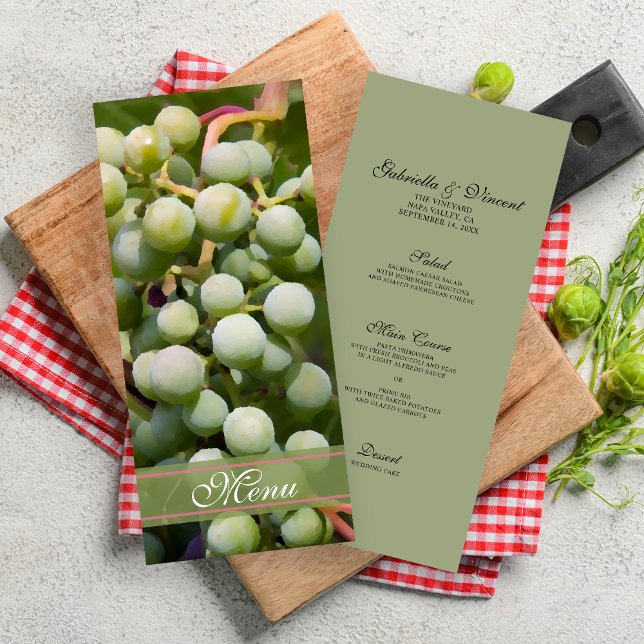Vineyard Boda Menú de uvas verdes (Subido por el creador)